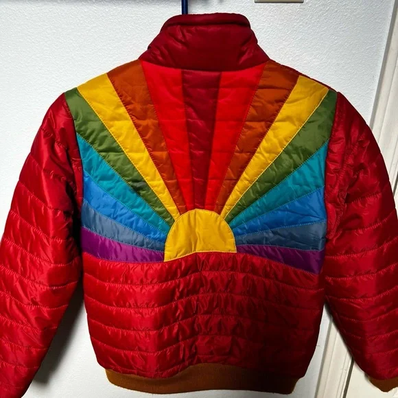 Aviator nation sunburst puffer jacket
